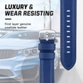 thumbnail image 6 of SWEES Leather Band Compatible with Apple Watch Band 42mm 44mm 45mm Women Men, Blue Genuine Leather Wristband Replacement Band for Apple Watch Series 8 7 6 5 4 3 2 1 SE, Sports & Edition, 6 of 7