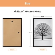 Sindcom 16x24 Picture Frames , Gallery Wall Poster Frames Set of 3 , Black