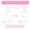 thumbnail image 4 of FUNCOO PLUS Girls Light Up Rain Boots Toddler Kids Warm Lined Winter Boots, Butterfly, Toddler Size 9, 4 of 5