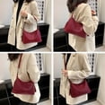 thumbnail image 6 of HuaAngel Women's Handbags Soft Genuine Leather Tassel Shoulder Bag Vintage Travel Satchel Purses with 2 Removable Straps, 6 of 7