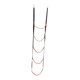 thumbnail image 1 of Escalera de cuerda plegable con ganchos Sunnimix 5 capas Rojo, 1 of 8