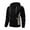 Black, variant on Xdegoge Color Block Mens Zip Up Hoodies Athletic Jackets Casual Hooded Sweatshirts Long Sleeve Track Top with Side Slant Pockets for Workout Running Jogging Activewear