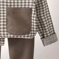 thumbnail image 4 of masbird Little Big Boys Girls Pajamas Set Kids PJs Cotton Fall Winter Sleepwear 6-12 Months 12-24 Months 2t 3t 4t 5t 6t 7t 8t 9t Children(Coffee,9-12 M), 4 of 5