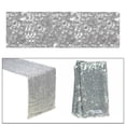 thumbnail image 2 of Corredores de lentejuelas 12 x 108 para boda Soledad decoraciones plata, 2 of 7