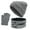 Gray, variant on LAVA Winter Beanie Hat Scarf Gloves Set for Women Men Touch Screen Gloves Skull Cap Knit Neck Warmer Set (Black)