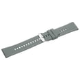 thumbnail image 3 of Correa de reloj de silicona Uxcell de 22 mm con liberación rápida, correa de reemplazo flexible de caucho suave con cierre de acero inoxidable para hombres y mujeres, gris oscuro, 3 of 7