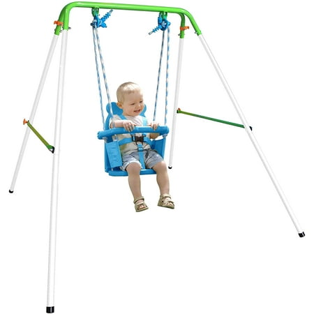 Sportspower My First Toddler Indoor & Outdoor Backyard Swing Set Play Structure