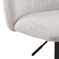 thumbnail image 4 of Bouclair Oatmeal Adjustable Fabric and Metal Bar Stool, 4 of 6