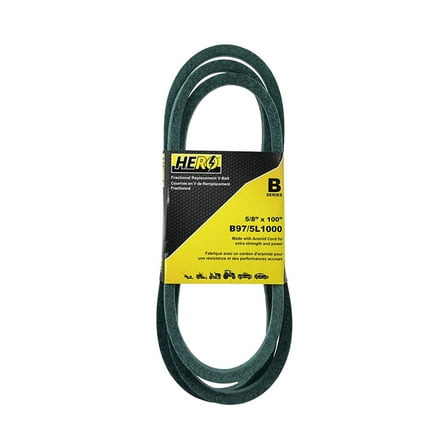 HERO® 5/8 inch x 100 inch Aramid Kevlar Lawn Mower Belt Replacement For Reference B97 5L1000