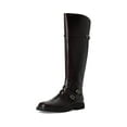 thumbnail image 3 of Franco Sarto Women's Ainsley Knee High Boot Dark Hickory Brown Leather Wide Calf 9M, 3 of 5