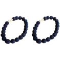 thumbnail image 2 of 2 Pcs BRACELET et BRACELET Perles RUDRAKSH Noir, 2 of 4