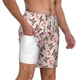 thumbnail image 3 of Balery Beautiful Butterflies and Hearts Mens Swim Trunks Swim Shorts for Men Quick Dry Inseam Beach Shorts with Compression Liner Pocket-XX-Large, 3 of 9
