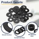 thumbnail image 3 of 30 Pcs Arandela Plana para Tornillos, Arandelas de Acero Inoxidable 8mm ID x 25mm OD x 1mm de Grosor para Pernos, Reparaciones de Fábricas, Cocinas, Tiendas, Negro, 3 of 6