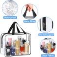 thumbnail image 3 of Large Toy Storage Bags,4 Pack Clear Pvc Zipper Bags,Waterproof Toiletry Bags,Portable Travel Luggage Pouch,Makeup Organizer Bags, 3 of 7