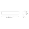 thumbnail image 3 of WAC Lighting Svelte 16" 1-Light 3000K Aluminum Bathroom Vanity Light in Nickel, 3 of 3