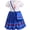 Ethnic blue princess, variant on WIBACKER Toddler Baby Girl Princess Dress with a Bag Kids Girls Ball Gown Fancy Cosplay Costume for Birthday Halloween Christmas Party