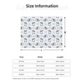 thumbnail image 5 of Yiaed Music Shark Print Blanket Throw Blanket Soft Cozy Flannel Blanket for Home Bed Sofa Couch Chair-80"x60", 5 of 6