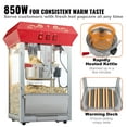 thumbnail image 4 of KFFKFF Popcorn Popper Machine 8 Oz Countertop Popcorn Maker 850W 48 Cups Red, 4 of 9
