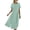 Green, variant on Qiopertar Linen Long Dress for Women Loose Pocket Quarter Sleeve Button Down Slit Maxi Dress Casual Comfy Spring Summer Beach Travel, Green M