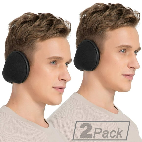 TALONITE Winter Ear Muffs for Men Women Foldable Fleece Ear Warmers - Pefer for Outdoor Skiing - Behind the Head Earmuffs