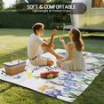 thumbnail image 4 of Spring Gnomes Outdoor Rug 6x9 Ft - Reversible Patio Rug Outdoor Camping Rugs, Watercolor Botanical Floral Buffalo Plaid Indoor Outdoor Area Rugs, Non-Slip Outdoor Carpet Runner for Deck/Porch, 4 of 8
