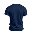 thumbnail image 5 of UDAUDU Men's Casual Short Sleeve Polo Shirts Cotton Stretch Collar Tee Breathable Soft Summer Vacation Golf Shirts 5XL, 5 of 8