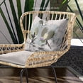 thumbnail image 2 of Amrita Sen Flying Birds Throw Pillow with Removable Cover in Olive Green Off-White 16x16, 2 of 5