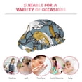 thumbnail image 6 of Kdxio Cartoon Squirrel on Branch Print Shower Cap for Women,Elastic and Reusable,Double Waterproof Layers Bathing Hat, 6 of 6