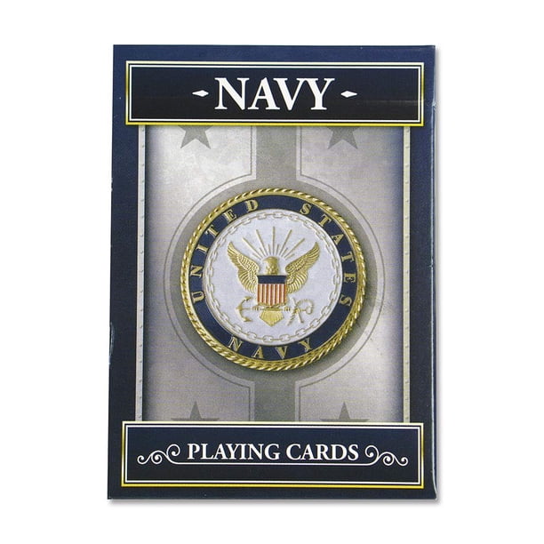 Springbok - Naipes de la Armada de los Estados Unidos - Baraja de 52 naipes con licencia oficial - Hecho en EE. UU.