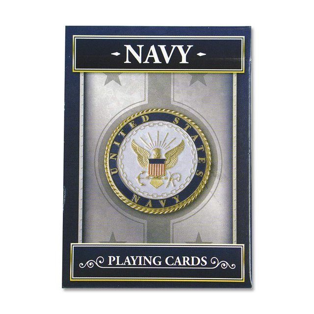 Springbok - Naipes de la Armada de los Estados Unidos - Baraja de 52 naipes con licencia oficial - Hecho en EE. UU.
