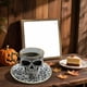 thumbnail image 5 of Taza de café con calavera, juego de taza de café con calavera y platillo, taza de té gótica con adornos dorados, taza de café con calavera, regalo de Halloween, ideal para amantes del café y coleccion, 5 of 6