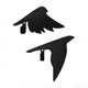thumbnail image 5 of Gancho de pared con forma de pájaro volador, gancho artístico de metal negro con forma de pájaro, perchero decorativo, colgador de toallas, gancho para llaves para baño, cocina y entrada., 5 of 8