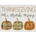 thumbnail image 1 of Eat Drink Enjoy Pumpkins Box Sign, 1 of 1