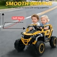 thumbnail image 5 of HappyToysWorld12V Kids Ride on Truck, Remote Control Electric Car with Front/Rear Shock Suspension, LED Lights & Music Player, 3-6 Years Old Toy Vehicle, 5 of 8