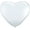 Beige, variant on Burton & Burton 6" Ivory Silk Heart Shape Balloons, 100 Pack