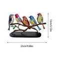 thumbnail image 3 of NSESSHome Multicolor Birds, Bird Series Art Ornaments Pendant Hanging for Windows or Doors Home Decoration, Gifts for Bird Lovers (3 Birds), 3 of 5