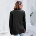 thumbnail image 4 of Yesfashion Women's Blazers Casual Oversized Long Sleeve Open Front Lapel Lightweight Suit, 4 of 5