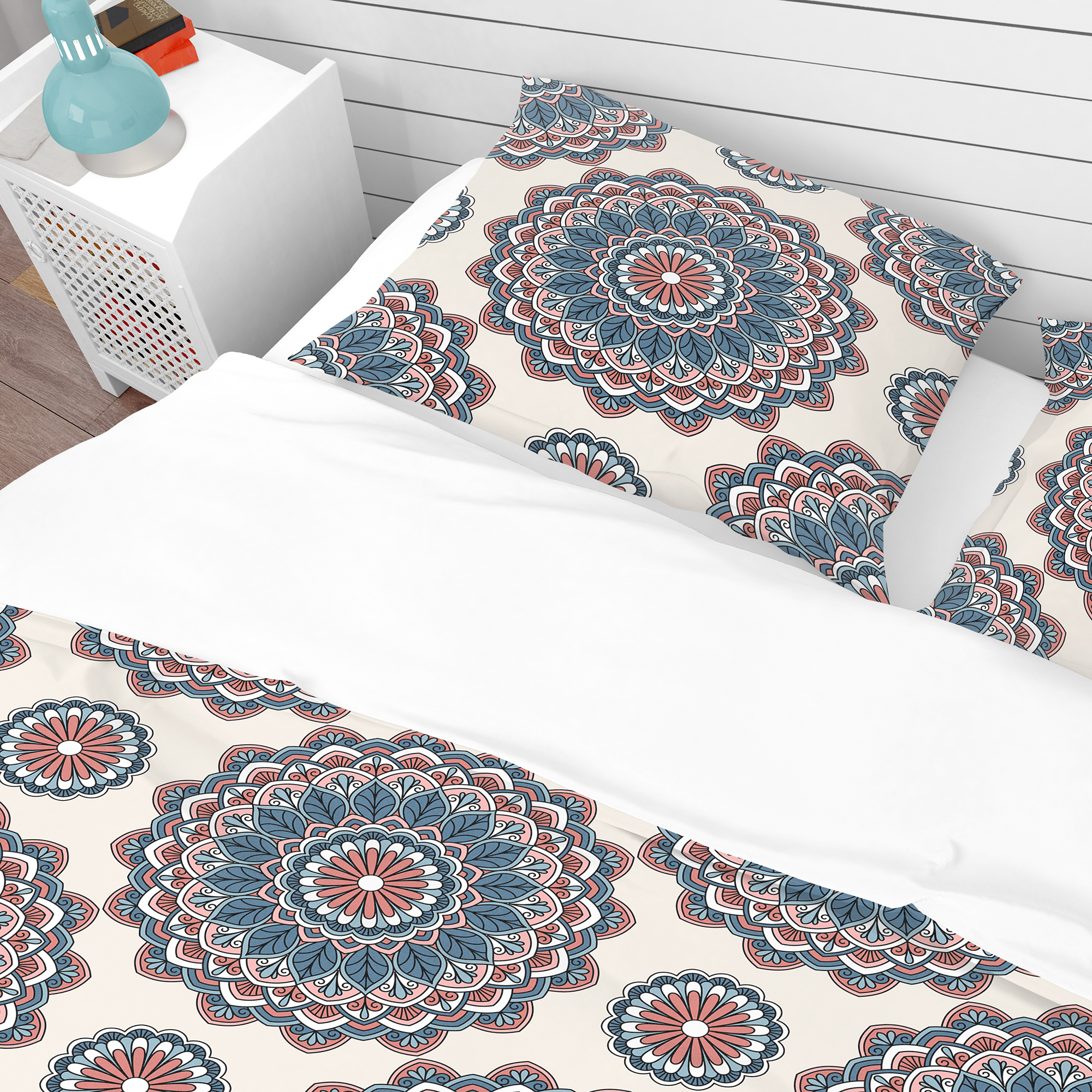 Designart 'Oriental Pattern' Bohemian & Eclectic Duvet Cover Set
