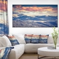 thumbnail image 1 of Winter Alpine Sunset over Hills - Large Landscape Canvas Art Print, 1 of 3