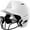 White, variant on EvoShield XVT Luxe Fitted Softball Batting Helmet With Mask