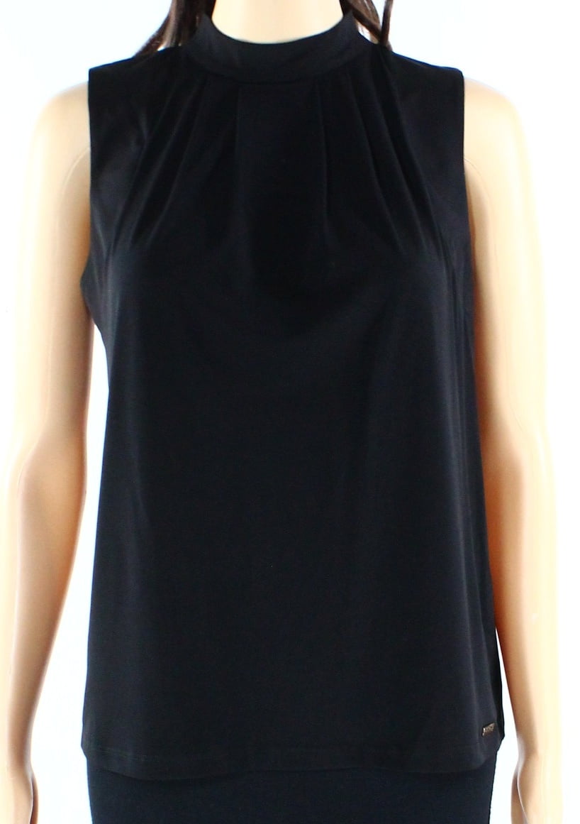 Download Calvin Klein - Calvin Klein NEW Black Women Medium M Mock ...