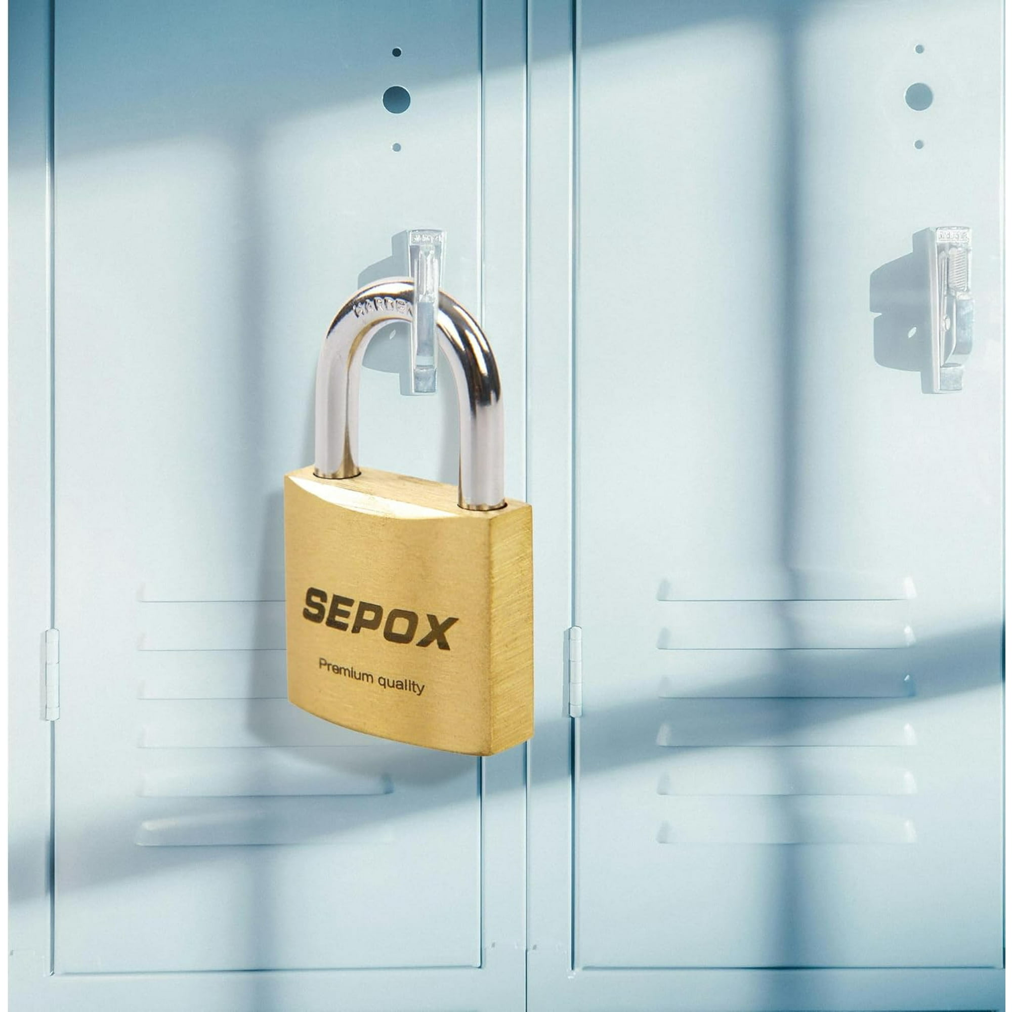 shiyou-® Twins Compact Solid Brass Padlock with Same 6 Keys