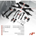 thumbnail image 2 of A-Premium 14Pcs Front Rear Suspension Kit Upper Control Arm and Ball Joint Assembly Sway Bar Link Tie Rod End Left Rack and Pinion Bellow Compatible with Honda Accord 1994-1997, 2 of 9