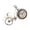 Yellow, variant on Lynono Desk Clock Metal Decorative Clock Table Bike Clock Silents Metal Desktop Clock Silents None Ticking Clock Home Decors