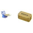 thumbnail image 1 of Bandeja con forma de oso y gato, soporte para caja de pañuelos, estatua de resina, dispensador de servilletas, decoración, ideal para dormitorio, sala, 1 of 8