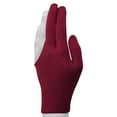 thumbnail image 2 of Billiard Quality Pool Cue Glove - Fits either hand - One size fits all - Choose your color - Burgundy, 2 of 3