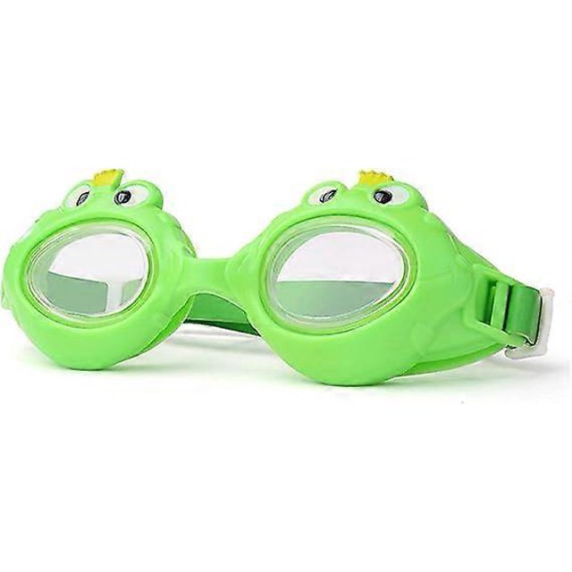Anti-UV Cartoon Swimming Goggles for Children,Anti-Fog Children's Glasses for Boys and Girls Aged 6-14 Years,Green