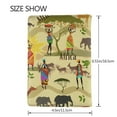 thumbnail image 3 of Pofeuu Ethnic African Print Travel Document Organizer Passport Holder Men Women for Family (6.5 in x 4.5 in),Wallet Holder Credit Card Clutch Bag Case, 3 of 5