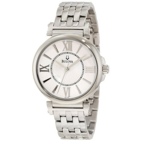 96L156 Womens Stainless Steel Case and Bracelet Mother of Pearl Dial Quartz