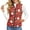 Christmas, variant on with Pockets Outerwear Vest Coats for Fall Work, Cow Print Polyester Fabric Lightweight Women's quilted jacket vest